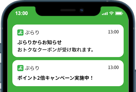 情報プッシュ配信